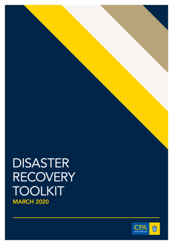 DISASTER RECOVERY TOOLKIT - CPA Australia