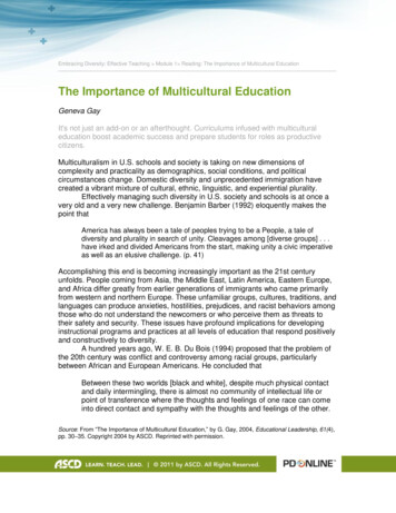 The Importance Of Multicultural Education - ASCD
