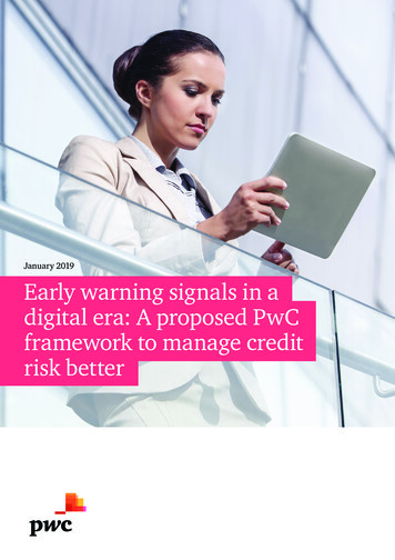 Early Warning Signals In A Digital Era - PwC