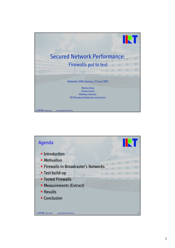 Secured Network Performance - EBU