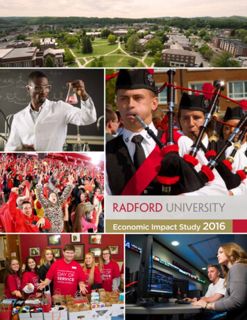 Economic Impact Study 2016 - Radford University