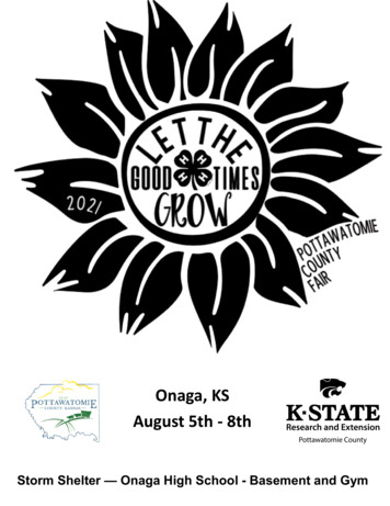 Onaga, KS August 5th 8th - Pottawatomie.k-state.edu