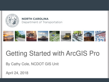 Getting Started With ArcGIS Pro - NC