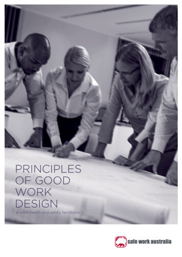 Principles Of Good Work Design - Safe Work Australia