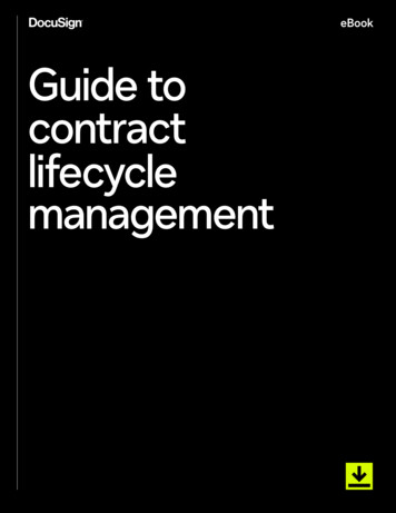 Guide To Contract Lifecycle Management - DocuSign
