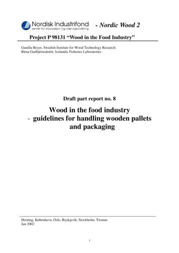 Wood In The Food Industry Guidelines For Handling Wooden . - FEFPEB