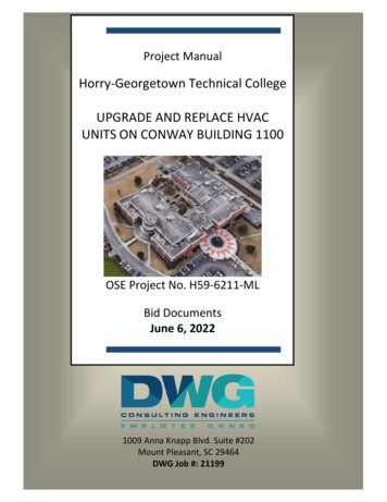 Horry-Georgetown Technical College UPGRADE AND REPLACE HVAC UNITS ON .