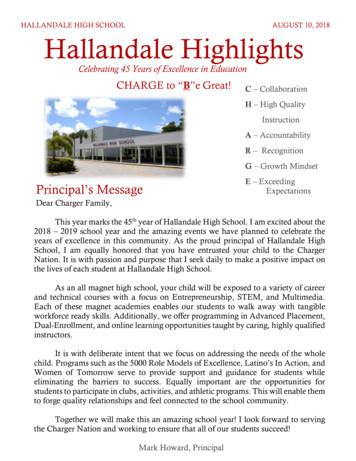 HALLANDALE HIGH SCHOOL AUGUST 10, 2018 Hallandale Highlights