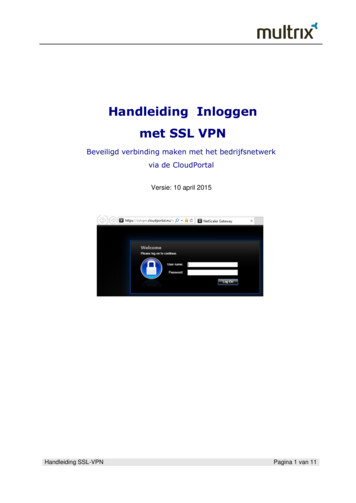 Handleiding Inloggen Met SSL VPN - True