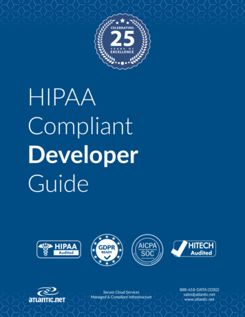 HIPAA Compliance Developer Guide - Atlantic Whitepaper
