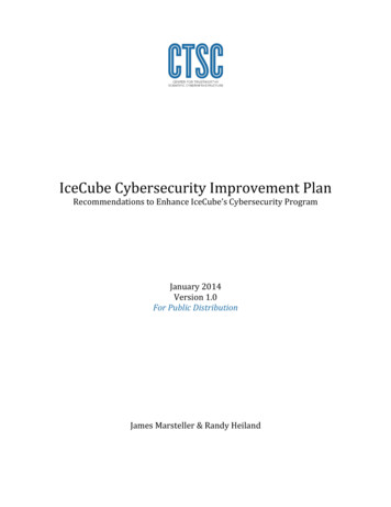 IceCube Cybersecurity Improvement Plan - IU