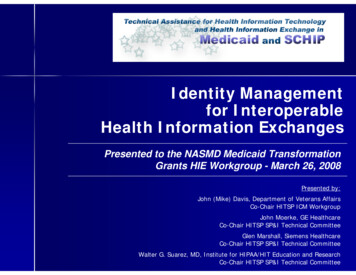 Identity Management For Interoperable Health Information Exchanges