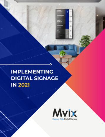 Implementing Digital Signage In 2021 - Mvix