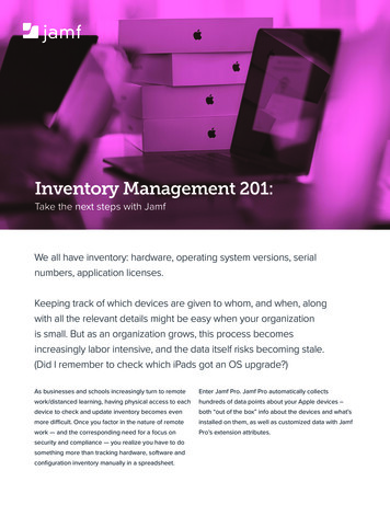 Inventory Management 201 - Jamf
