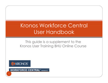 Kronos Workforce Central User Handbook - Baptist Health