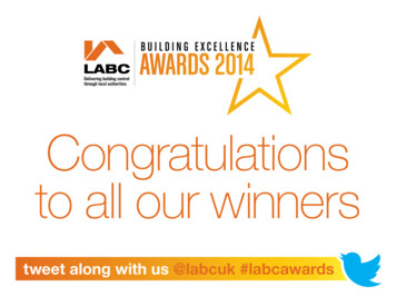 Congratulations To All Our Winners - LABC