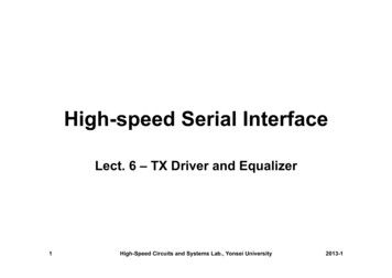 High-speed Serial Interface - Yonsei