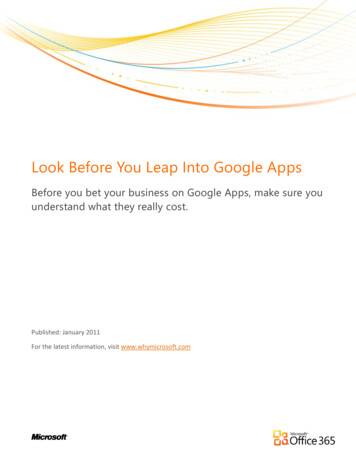 Look Before You Leap Into Google Apps - Intohealthcare.nl