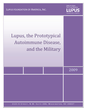 Lupus And The Military Report