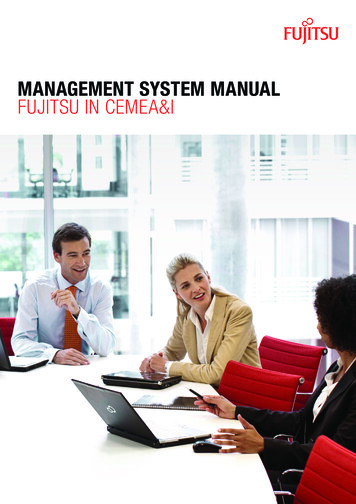 Management System Manual Fujitsu In Cemea&I