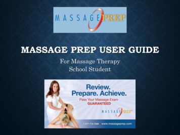 For Massage Therapy School Student