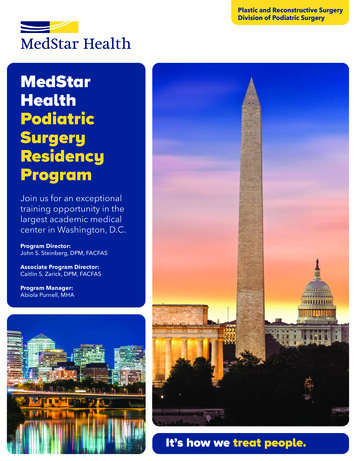 MedStar Health Podiatric Surgery Residency Program