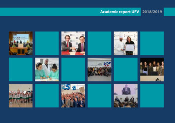 Academic Report UFV 2018/2019