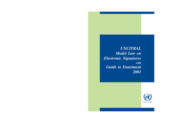 UNCITRAL Model Law On Electronic Signatures