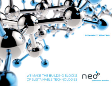 We Make The Building Blocks Of Sustainable Technologies