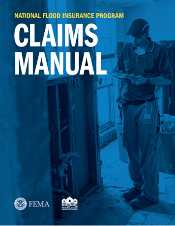 FEMA FIMA NFIP Claims Manual