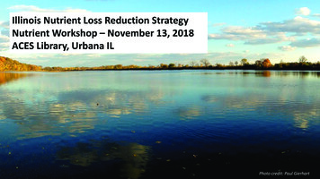 Illinois Nutrient Loss Reduction Strategy Nutrient Workshop - November .