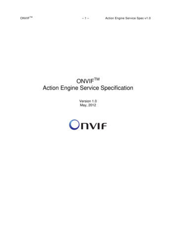 ONVIF Action Engine Service Specification