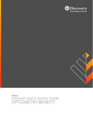 2 0 2 1 OPTOMETRY BENEFIT - Discovery