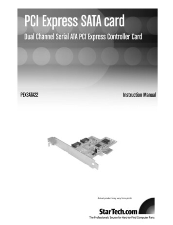 PCI Express SATA Card - StarTech 