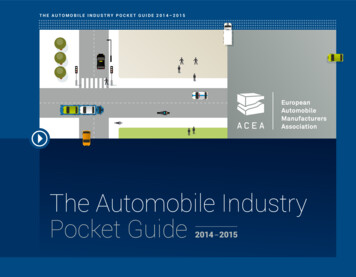 The Automobile Industry Pocket Guide - ACEA