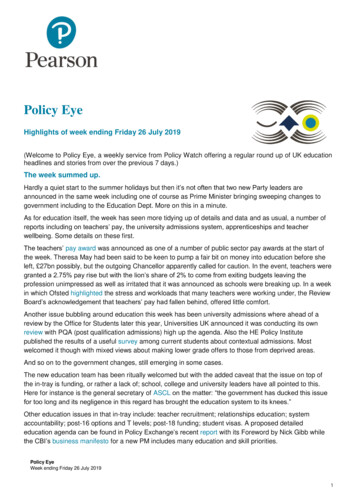 Policy Eye - Pearson