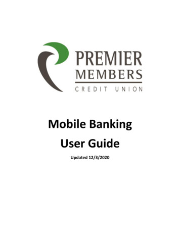 Mobile Banking User Guide - Premier Members CU