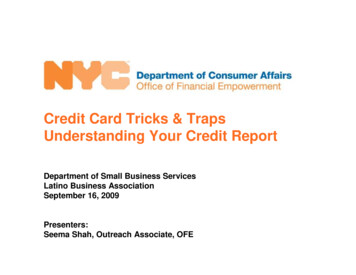 Presentation Understanding Your Credit Report - New York City