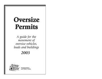 Oversize Permits