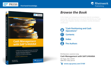 Reading Sample Cash Management With SAP S4HANA