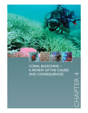 A REVIEW OF THE CAUSES AND CONSEQUENCES CHAPTER 4 - Coral Reef