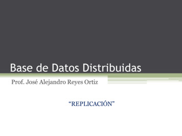 Base De Datos Distribuidas - Universidad Autónoma Metropolitana