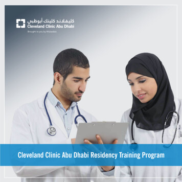 Cleveland Clinic Abu Dhabi Residency Training Program