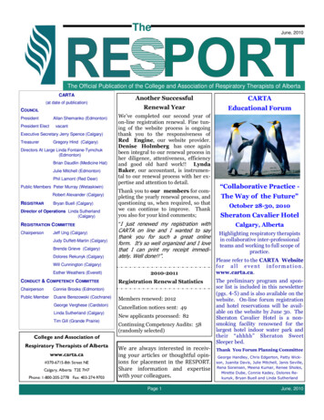 Resport May 2010 - CARTA