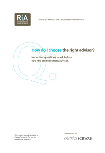 How Do I Choose The Right Advisor? - Clear Point Advisors Inc.