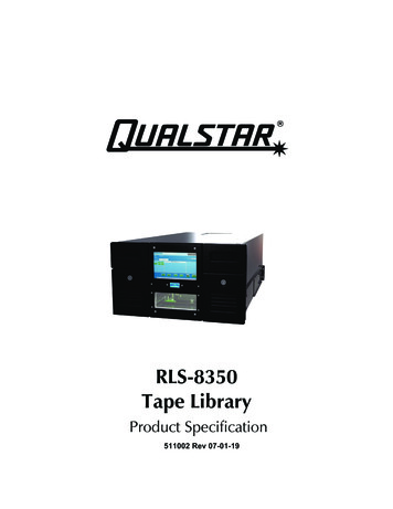 RLS-8350 Tape Library - Qualstar