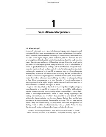 Propositions And Arguments - Princeton University