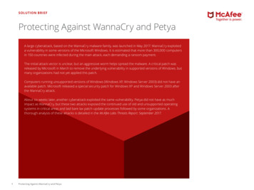 Protecting Against WannaCry And Petya - McAfee