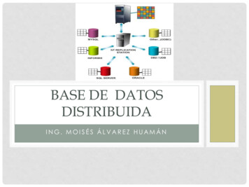 Base De Datos Distribuida