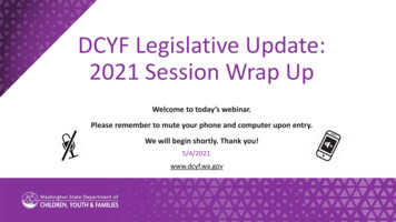 DCYF Legislative Update: 2021 Session Wrap Up